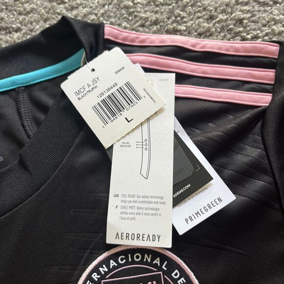 NEW Adidas Inter Miami FC Autographed Jersey Black 2020-21 Men’s Size Large - Picture 4 of 8